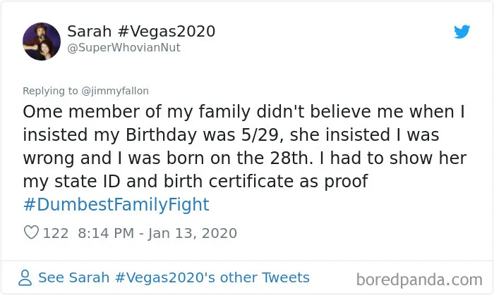 Jimmy Fallon Asks His Followers To Tweet Their Dumbest Family Fights, And They Deliver (30 Tweets)