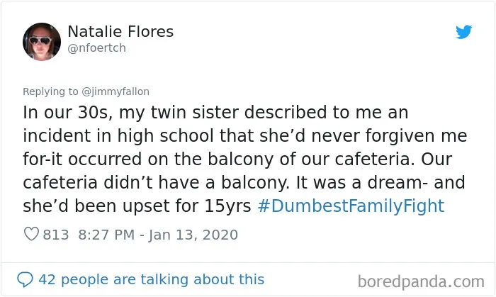 Jimmy Fallon Asks His Followers To Tweet Their Dumbest Family Fights, And They Deliver (30 Tweets)