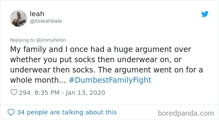 Jimmy Fallon Asks His Followers To Tweet Their Dumbest Family Fights, And They Deliver (30 Tweets)