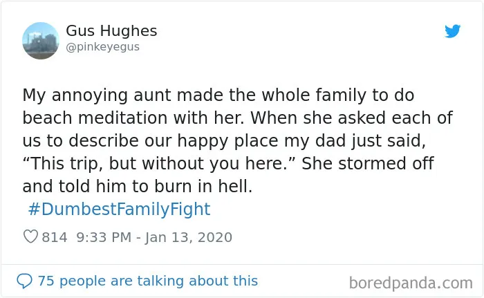 Jimmy Fallon Asks His Followers To Tweet Their Dumbest Family Fights, And They Deliver (30 Tweets)