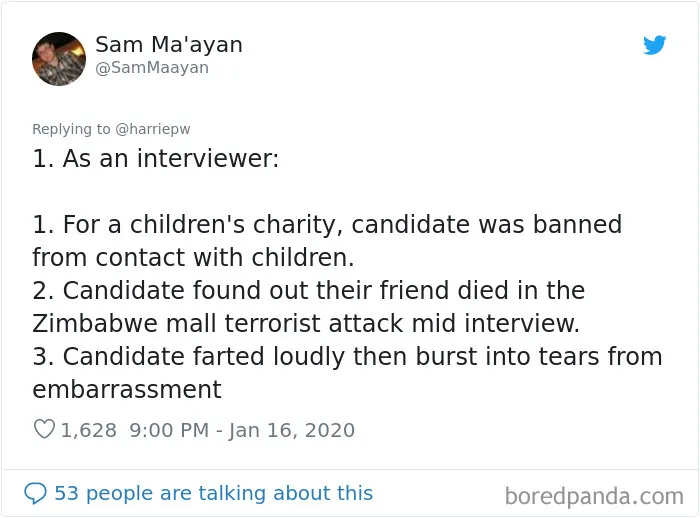 People Share 30 Worst Job Interview Stories And Personal Experiences, And Some Are Hard To Imagine
