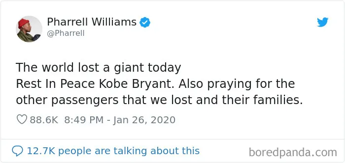 30 Heartbroken Celebrities Share Emotional Posts On Kobe Bryant's Passing