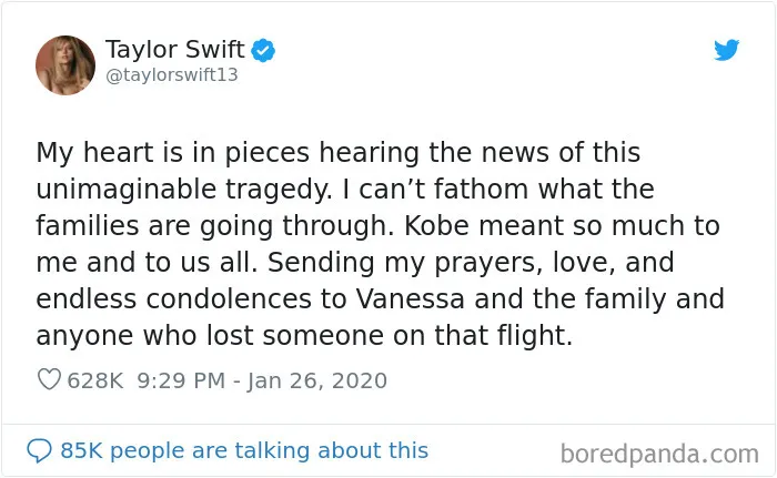 30 Heartbroken Celebrities Share Emotional Posts On Kobe Bryant's Passing