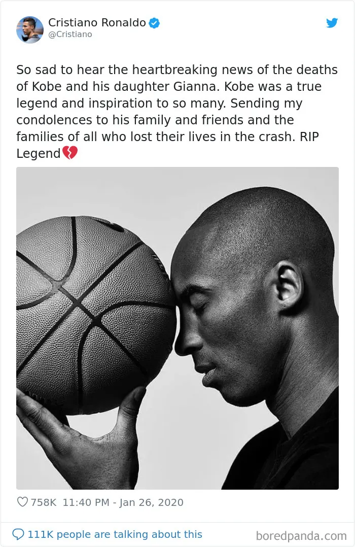 30 Heartbroken Celebrities Share Emotional Posts On Kobe Bryant's Passing