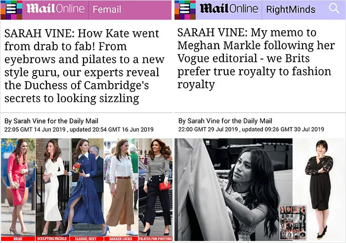 15 Headlines Show How Differently The British Press Treat Meghan Markle Vs Kate Middleton