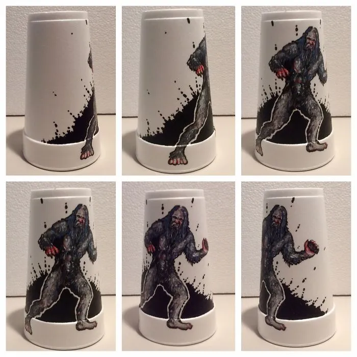I Create Disposable Art On Styrofoam Cups