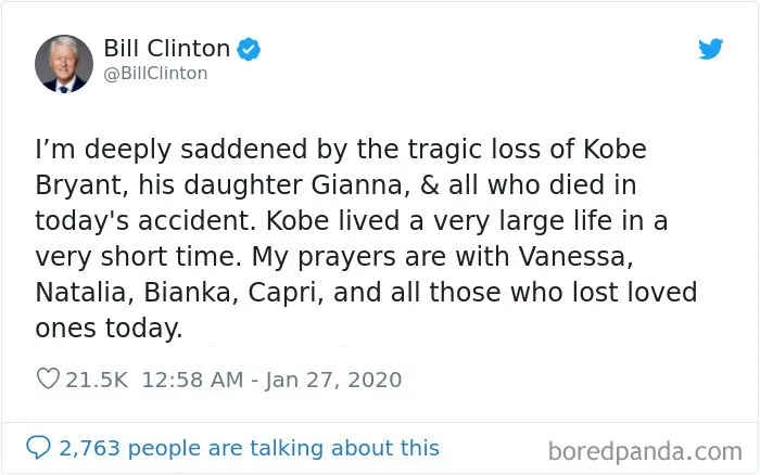 30 Heartbroken Celebrities Share Emotional Posts On Kobe Bryant's Passing