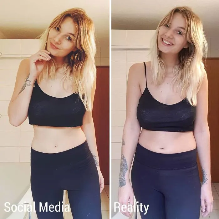 Girl Exposes The Truth Behind Those ‘Perfect’ Instagram Photos With 30 Side-By-Side Pics