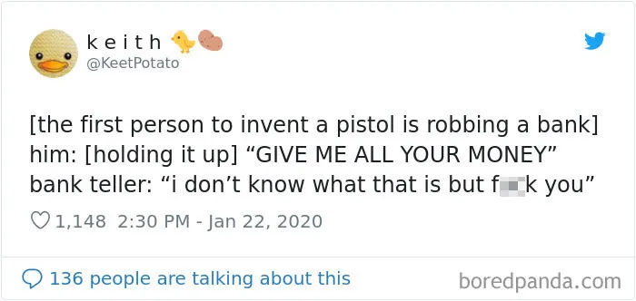 30 Funny "Guy Who Invented..." Tweets That Are Trying To Guess What Those People Were Thinking
