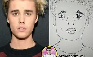 38 Funny Drawings Of Celebrities By Legendary TheBadDrawer
