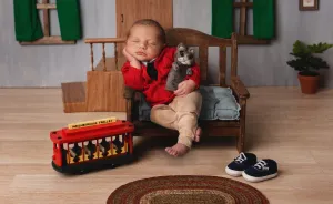 My Mister Rogers Newborn Photoshoot