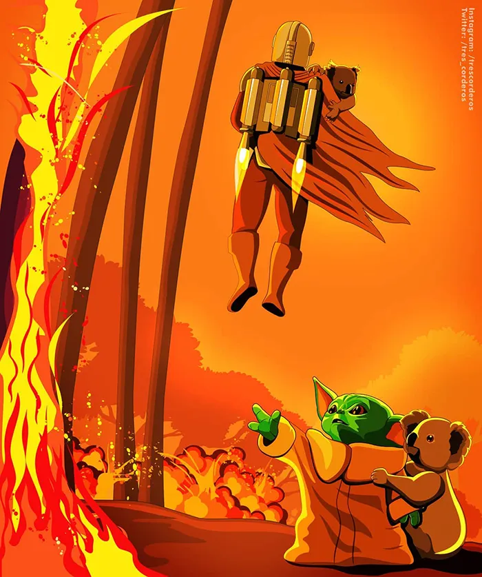 32 Artists From All Over The World Pay Respect To The Australian Bushfires With Beautiful Art