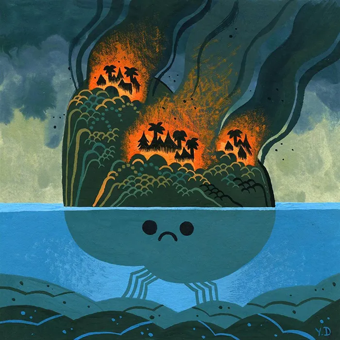 32 Artists From All Over The World Pay Respect To The Australian Bushfires With Beautiful Art