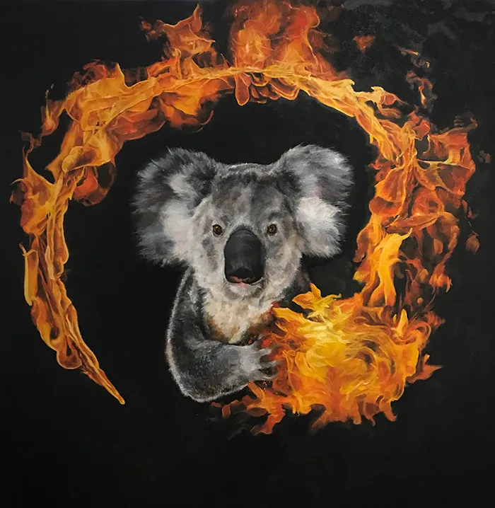 32 Artists From All Over The World Pay Respect To The Australian Bushfires With Beautiful Art