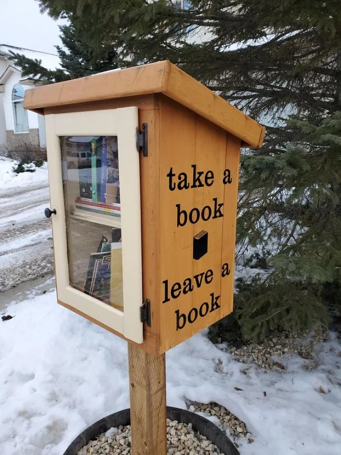 "I found this in my new neighborhood at some random house"