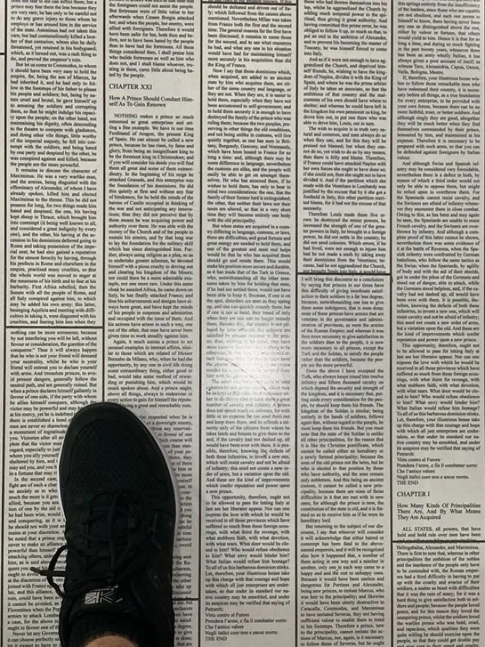 "The floor at my local art store has an entire book written in the tile"