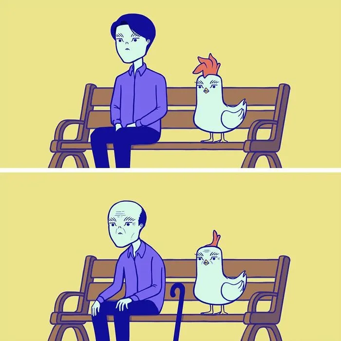 South Korean Artist Inverts The Roles Of People And The Things Around Them In His 30 Absurd Comics
