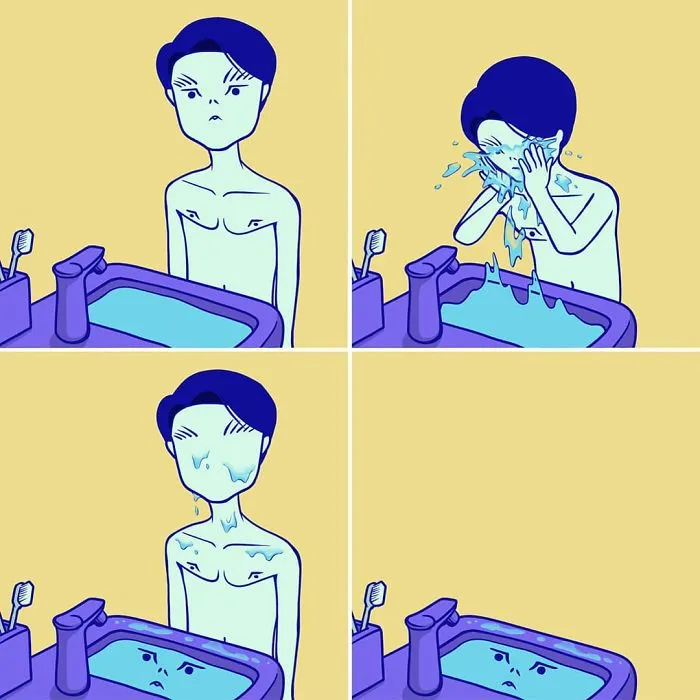 South Korean Artist Inverts The Roles Of People And The Things Around Them In His 30 Absurd Comics