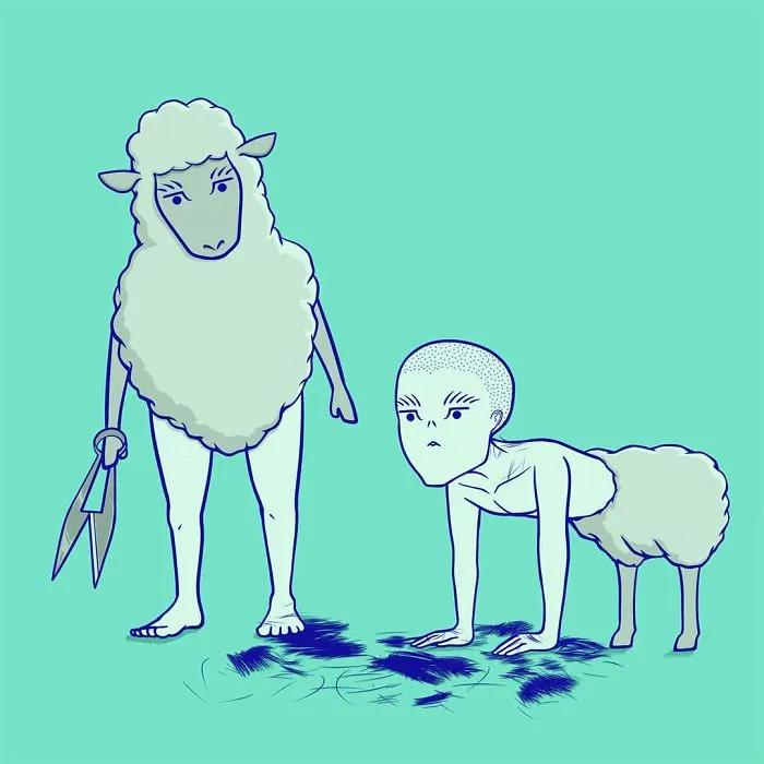 South Korean Artist Inverts The Roles Of People And The Things Around Them In His 30 Absurd Comics