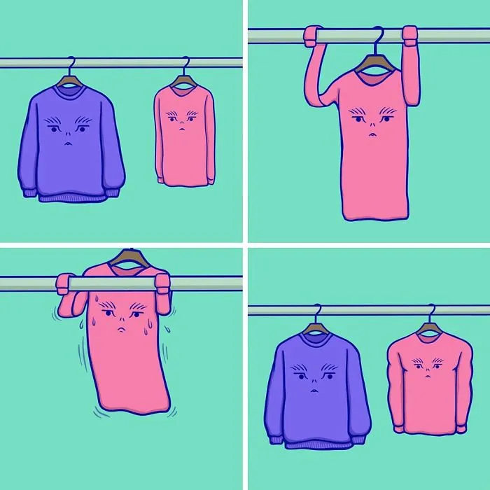 South Korean Artist Inverts The Roles Of People And The Things Around Them In His 30 Absurd Comics