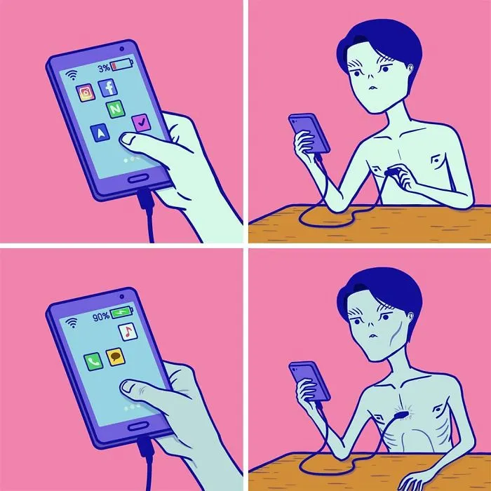 South Korean Artist Inverts The Roles Of People And The Things Around Them In His 30 Absurd Comics