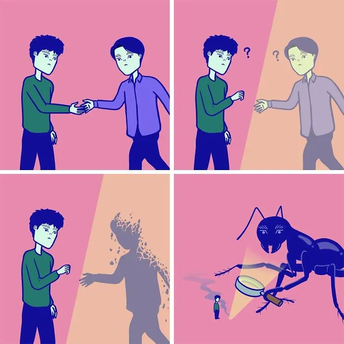 South Korean Artist Inverts The Roles Of People And The Things Around Them In His 30 Absurd Comics