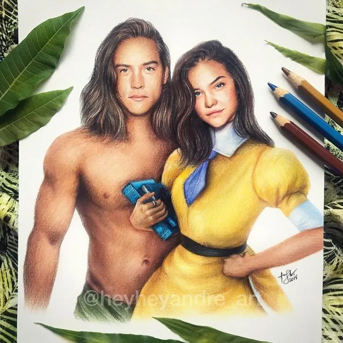 Dylan Sprouse And Barbara Palvin As Tarzan And Jane