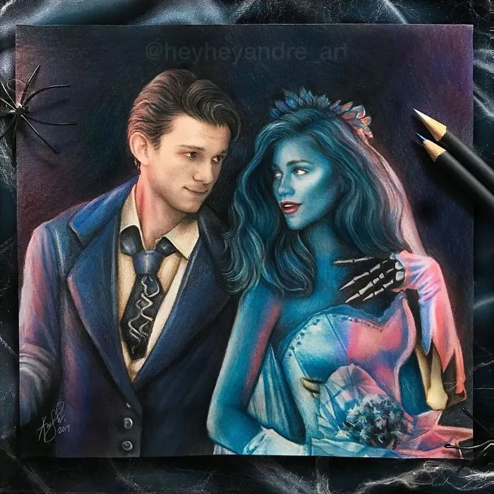 Tom Holland And Zendaya As Victor And Corpse Bride