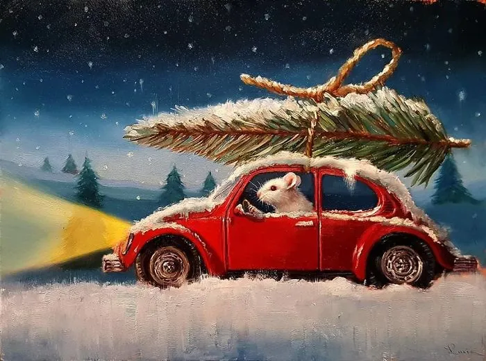 Artist Places Mice In Human Situations In Her 60 Illustrations 