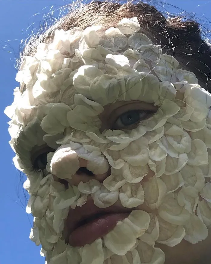 This Russian Artist Dresses Herself And Her Models In Surreal And Weird Costumes Made Out Of Vegetables, Fruits And Plants (74 Pics)