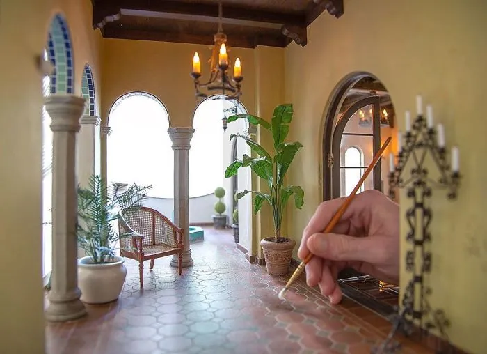 30 Historically Accurate Miniature Rooms That This Artist Builds On A 1:12 Scale