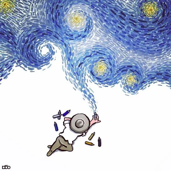 He recreado la vida de Vincent Van Gogh en su propio estilo artístico (30 imágenes)