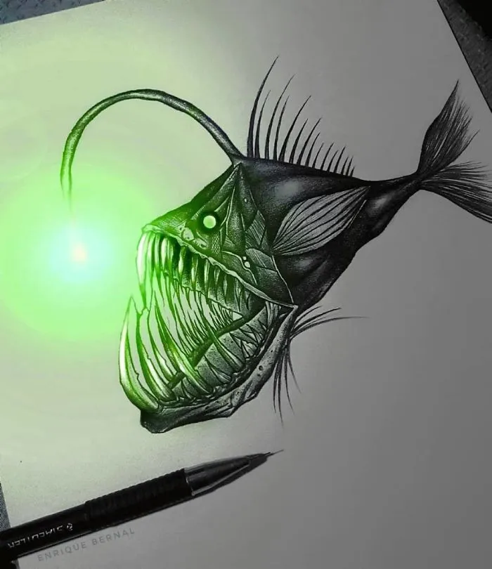 Este artista mexicano consigue que sus dibujos reluzcan con una técnica única, y el resultado es alucinante