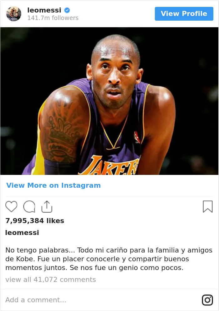 30 Heartbroken Celebrities Share Emotional Posts On Kobe Bryant's Passing