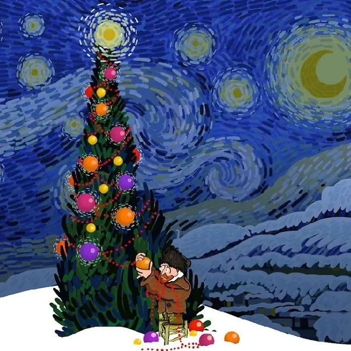 He recreado la vida de Vincent Van Gogh en su propio estilo artístico (30 imágenes)