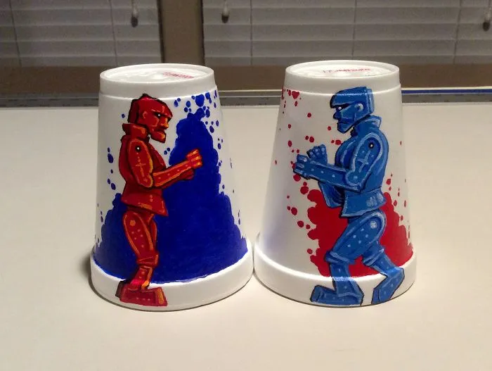 I Create Disposable Art On Styrofoam Cups