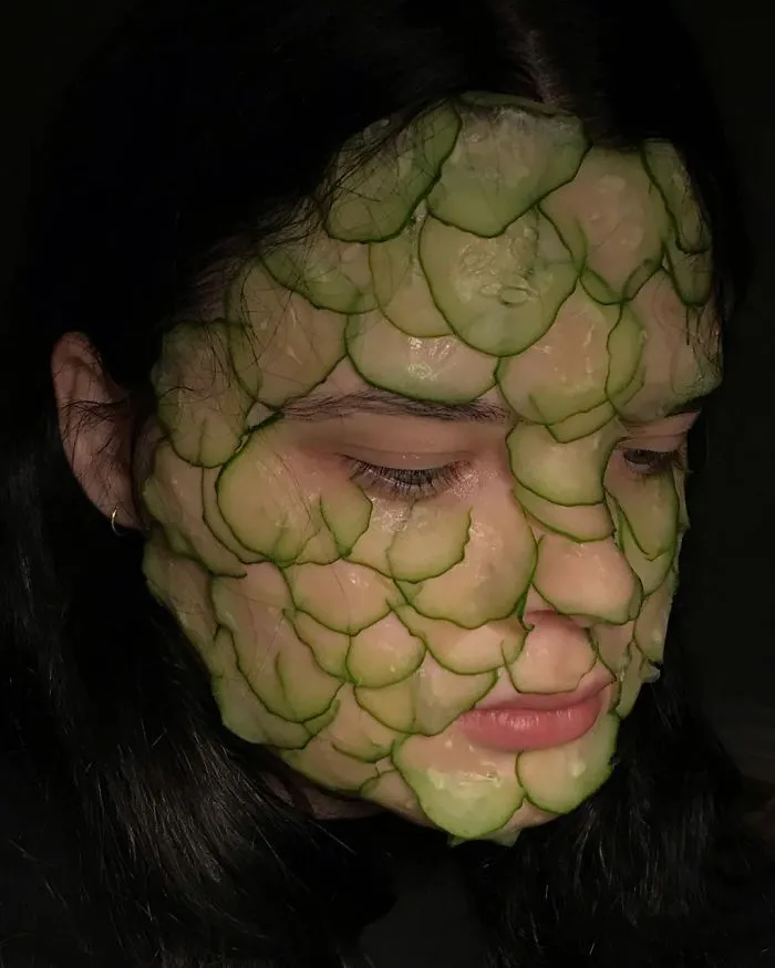 This Russian Artist Dresses Herself And Her Models In Surreal And Weird Costumes Made Out Of Vegetables, Fruits And Plants (74 Pics)