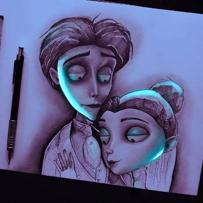 Este artista mexicano consigue que sus dibujos reluzcan con una técnica única, y el resultado es alucinante