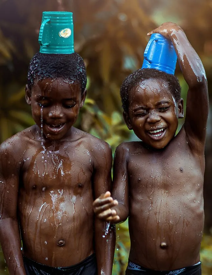 Friends Bathing