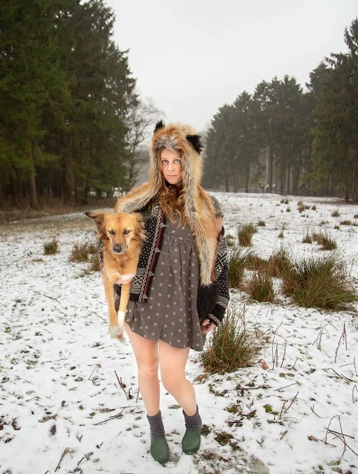 I Adopted Tofu, A Shelter Dog Who Is Often Too Scared To Walk, So I Carry Her Everywhere (30 Pics)
