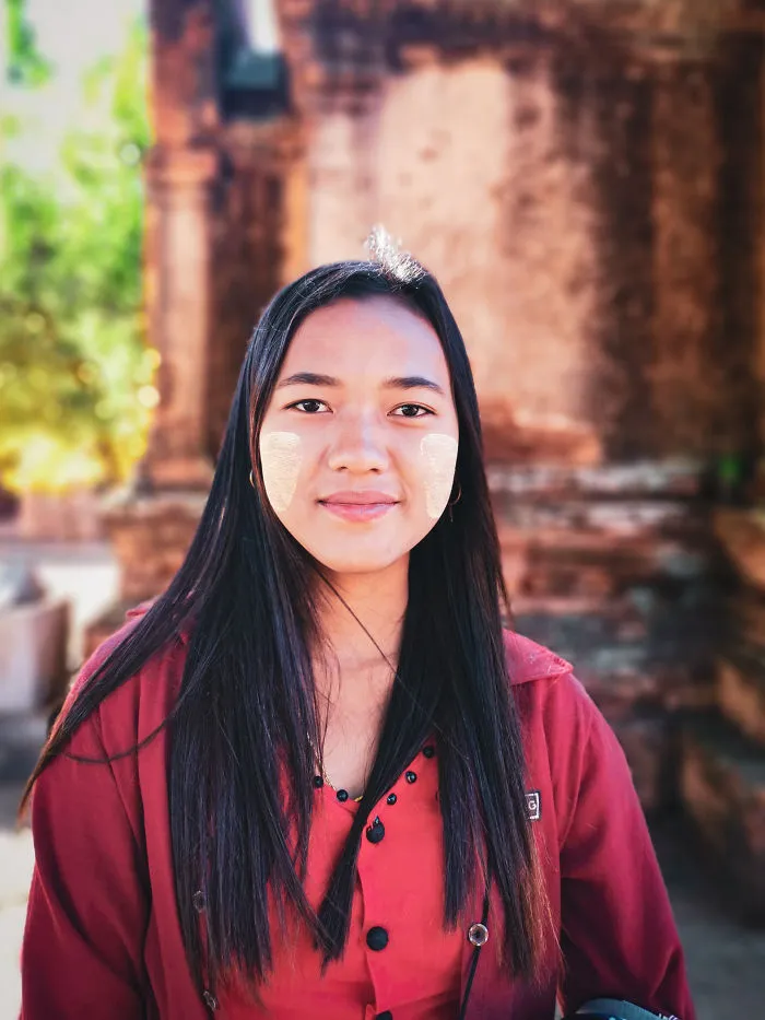 Girl With Thanaka