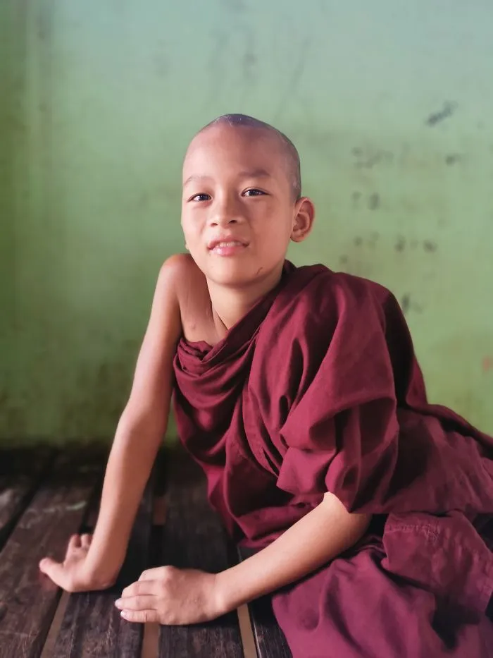 A Boy In A Temple