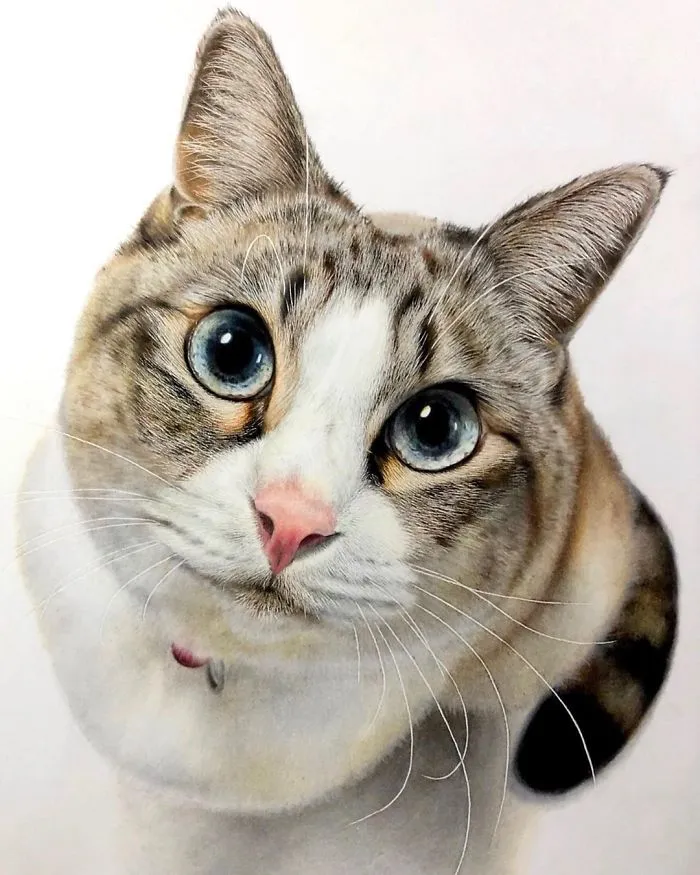 23 Hyper-Realistic Artworks Of Cats That Are Hard To Believe Aren't Photographs By A Japanese Artist