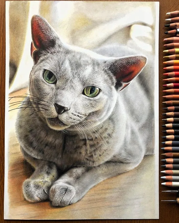 23 Hyper-Realistic Artworks Of Cats That Are Hard To Believe Aren't Photographs By A Japanese Artist