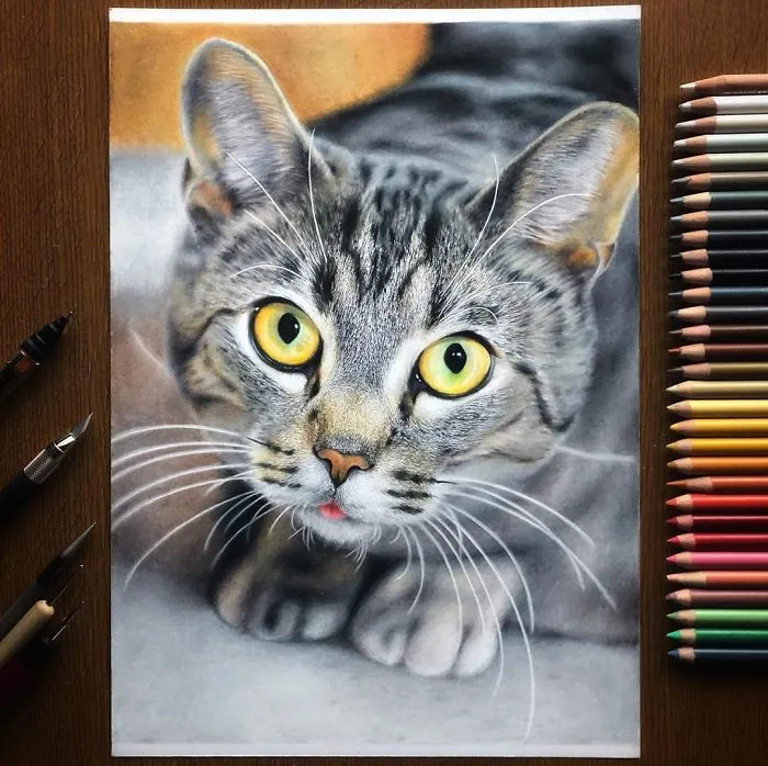 23 Hyper-Realistic Artworks Of Cats That Are Hard To Believe Aren't Photographs By A Japanese Artist