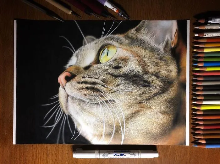 23 Hyper-Realistic Artworks Of Cats That Are Hard To Believe Aren't Photographs By A Japanese Artist