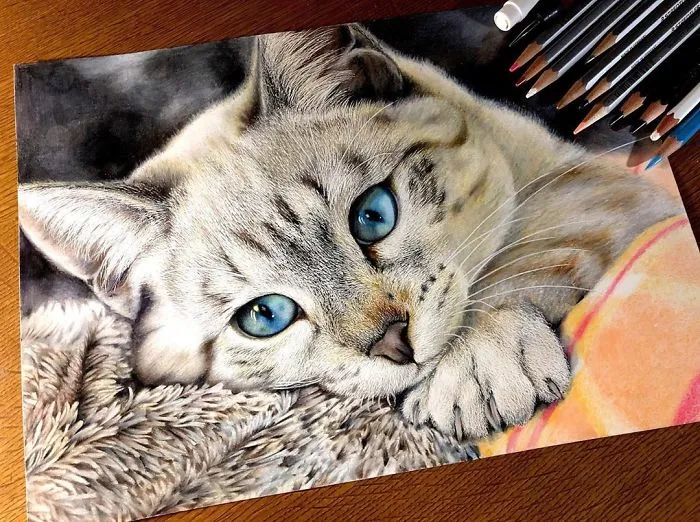 23 Hyper-Realistic Artworks Of Cats That Are Hard To Believe Aren't Photographs By A Japanese Artist