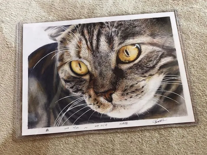 23 Hyper-Realistic Artworks Of Cats That Are Hard To Believe Aren't Photographs By A Japanese Artist