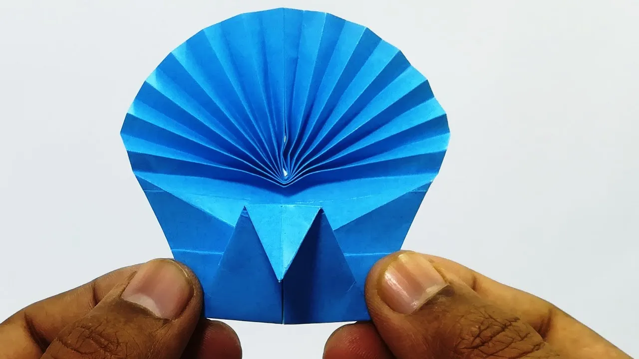 Paper Peacock Making At Home