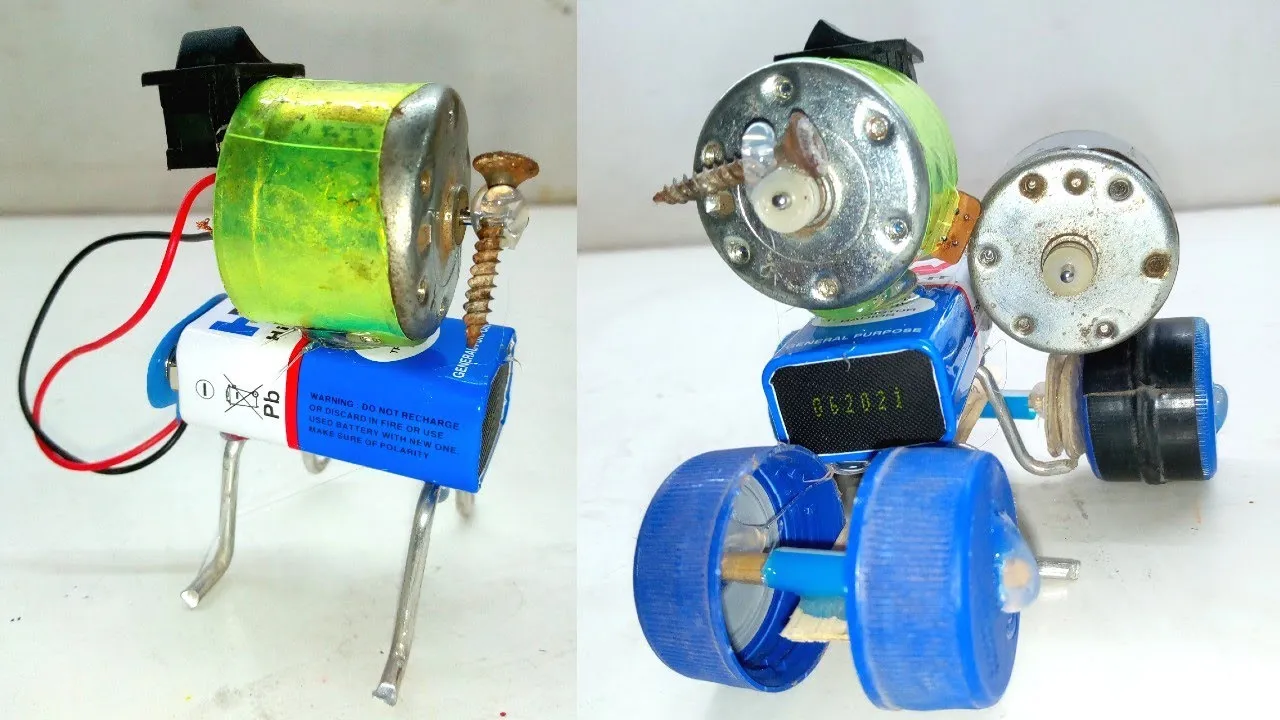 Motor Car / How To Make A Powered Car Very Simple / DIY Electric Mini Car